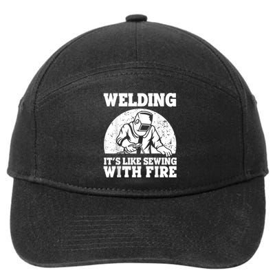 Best Welding Design For Men Women Welder Welding Metal Weld 7-Panel Snapback Hat