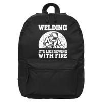 Best Welding Design For Men Women Welder Welding Metal Weld 16 in Basic Backpack