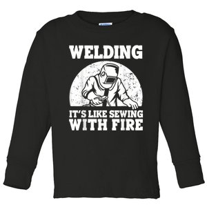 Best Welding Design For Men Women Welder Welding Metal Weld Toddler Long Sleeve Shirt