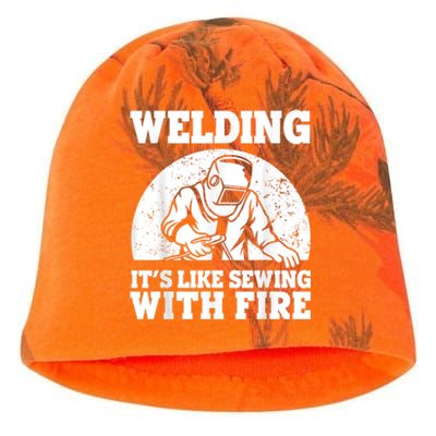 Best Welding Design For Men Women Welder Welding Metal Weld Kati - Camo Knit Beanie