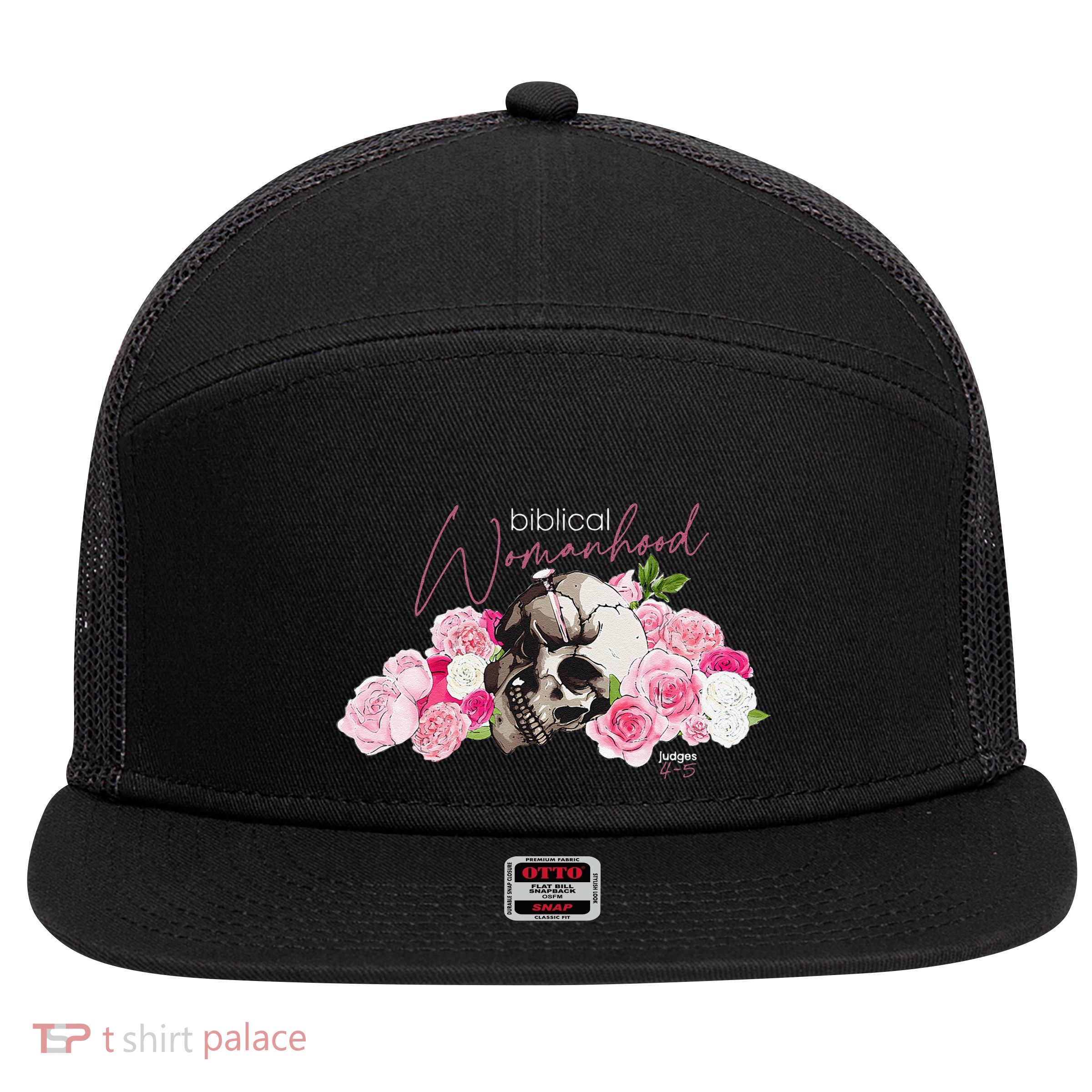 Biblical Womanhood Deborah Judges 45 Woman Christian 7 Panel Mesh Trucker Snapback Hat