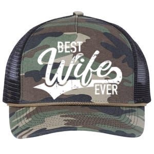 Best Wife Ever Gift Retro Rope Trucker Hat Cap