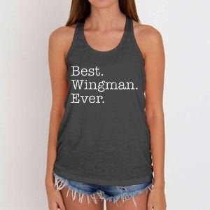 Best Wingman Ever Women's Knotted Racerback Tank