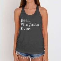 Best Wingman Ever Women's Knotted Racerback Tank