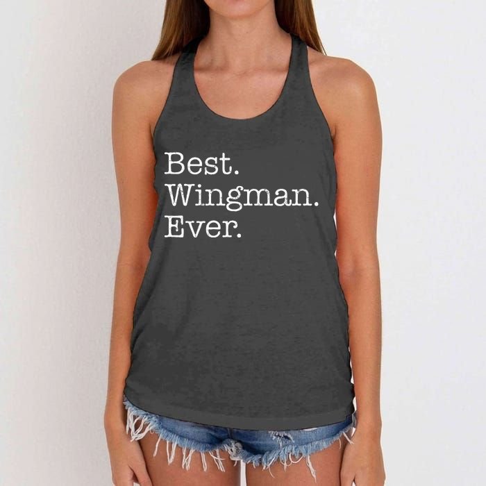 Best Wingman Ever Women's Knotted Racerback Tank