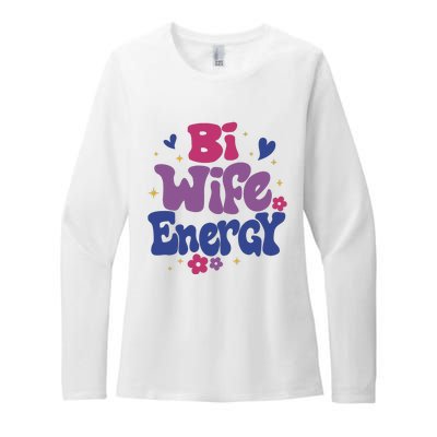 Bi Wife Energy Lgbt Month Pride Month Womens CVC Long Sleeve Shirt