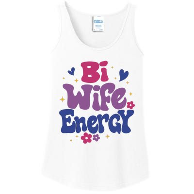 Bi Wife Energy Lgbt Month Pride Month Ladies Essential Tank