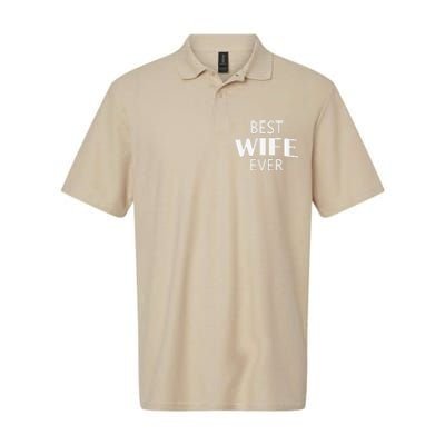 Best Wife Ever Couple Valentine's Day Funny Women Wife Softstyle Adult Sport Polo