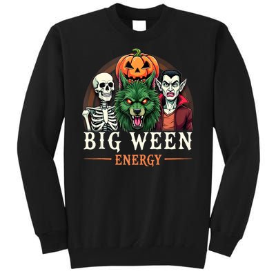 Big Ween Energy Funny Halloween Tall Sweatshirt