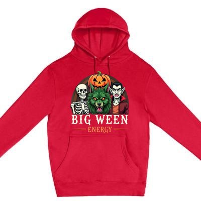 Big Ween Energy Funny Halloween Premium Pullover Hoodie