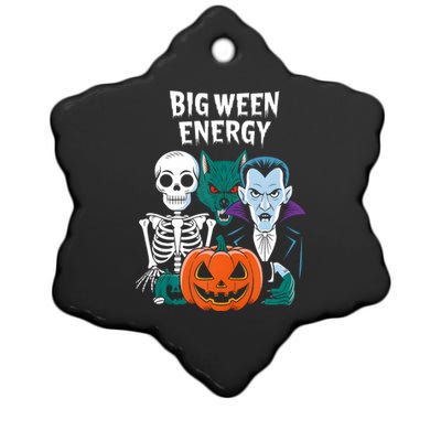 Big Ween Energy Funny Halloween Ceramic Star Ornament