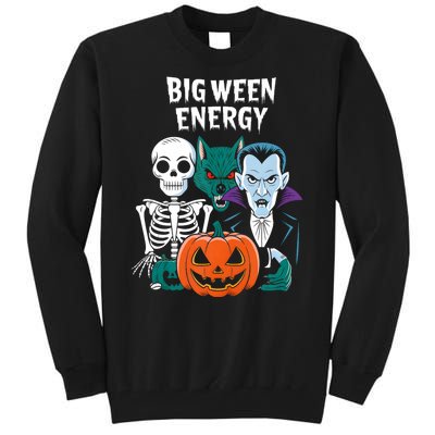 Big Ween Energy Funny Halloween Tall Sweatshirt