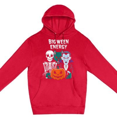 Big Ween Energy Funny Halloween Premium Pullover Hoodie