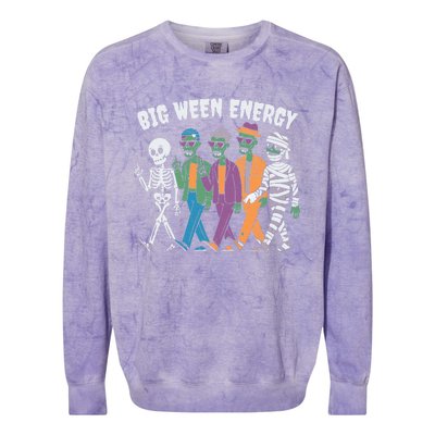 Big Ween Energy Funny Halloween Big Ween Energy Colorblast Crewneck Sweatshirt