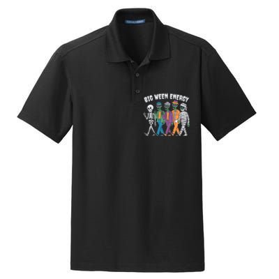 Big Ween Energy Funny Halloween Big Ween Energy Dry Zone Grid Polo