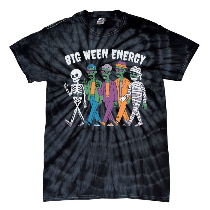 Big Ween Energy Funny Halloween Big Ween Energy Tie-Dye T-Shirt