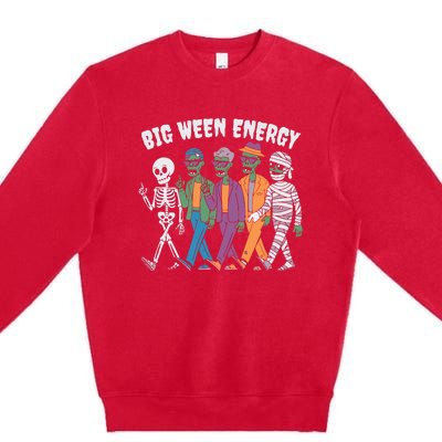 Big Ween Energy Funny Halloween Big Ween Energy Premium Crewneck Sweatshirt