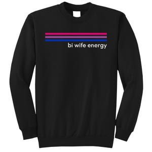 Bi Wife Energy Bisexual Pride Flag Bisexuality Lgbtq Sweatshirt