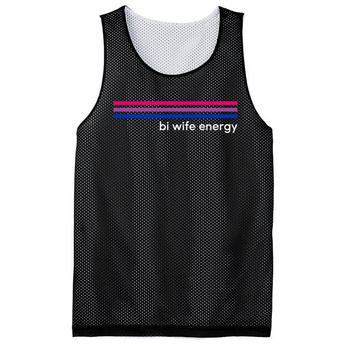 Bi Wife Energy Bisexual Pride Flag Bisexuality Lgbtq Mesh Reversible Basketball Jersey Tank