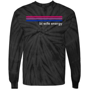 Bi Wife Energy Bisexual Pride Flag Bisexuality Lgbtq Tie-Dye Long Sleeve Shirt