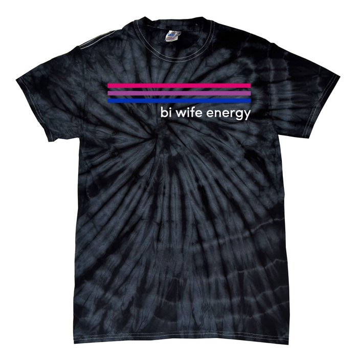 Bi Wife Energy Bisexual Pride Flag Bisexuality Lgbtq Tie-Dye T-Shirt