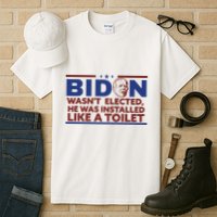 Biden Wasn’T Elected He Was Installed Like A Toilet Tall T-Shirt