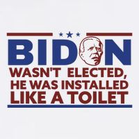 Biden Wasn’T Elected He Was Installed Like A Toilet Poster