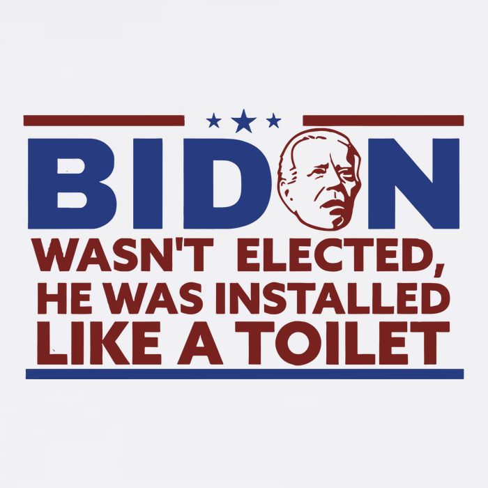 Biden Wasn’T Elected He Was Installed Like A Toilet Poster