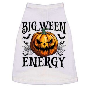 Big Ween Energy Scary Pumpkin O Latern Bat Halloween Doggie Tank