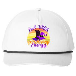 Bad Witch Energy Cute Goth Halloween Witch Funny Witch Cute Gift Snapback Five-Panel Rope Hat