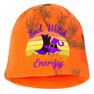 Bad Witch Energy Cute Goth Halloween Witch Funny Witch Cute Gift Kati - Camo Knit Beanie