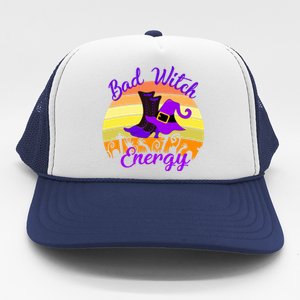 Bad Witch Energy Cute Goth Halloween Witch Funny Witch Cute Gift Trucker Hat