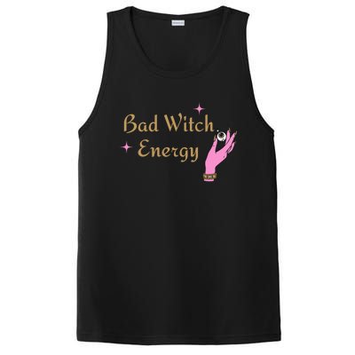 Bad Witch Energy Eyeball Spooky Halloween Vibes Gift PosiCharge Competitor Tank