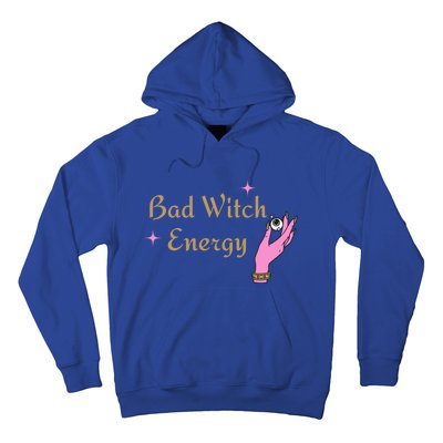 Bad Witch Energy Eyeball Spooky Halloween Vibes Gift Hoodie