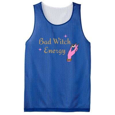 Bad Witch Energy Eyeball Spooky Halloween Vibes Gift Mesh Reversible Basketball Jersey Tank