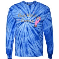 Bad Witch Energy Eyeball Spooky Halloween Vibes Gift Tie-Dye Long Sleeve Shirt