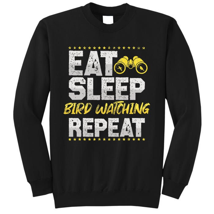 Birds Watch Eat Sleep Repeat Train Birds Hobby Bird Guide Sweatshirt