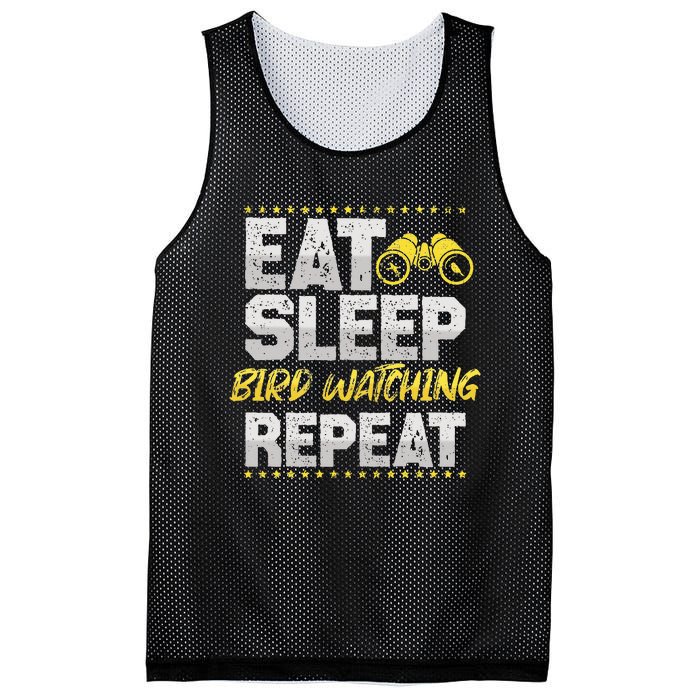 Birds Watch Eat Sleep Repeat Train Birds Hobby Bird Guide Mesh Reversible Basketball Jersey Tank