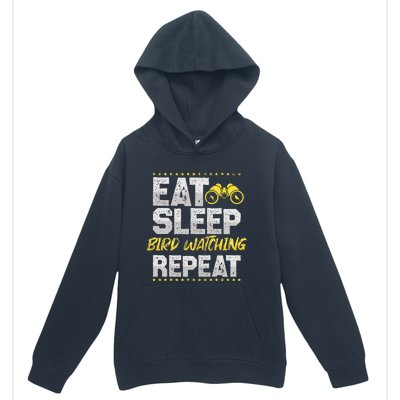 Birds Watch Eat Sleep Repeat Train Birds Hobby Bird Guide Urban Pullover Hoodie