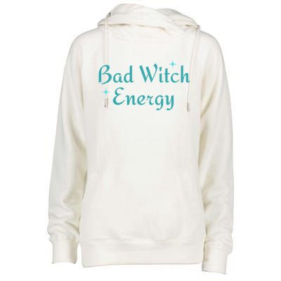 Bad Witch Energy For Halloween Party Matching Costume Gift Womens Funnel Neck Pullover Hood