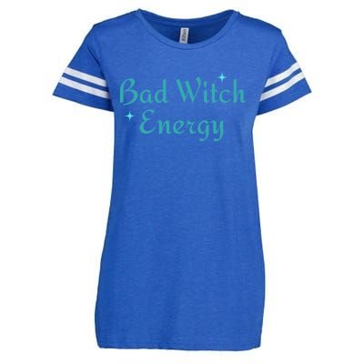 Bad Witch Energy For Halloween Party Matching Costume Gift Enza Ladies Jersey Football T-Shirt