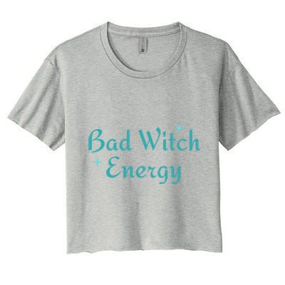 Bad Witch Energy For Halloween Party Matching Costume Gift Women's Crop Top Tee