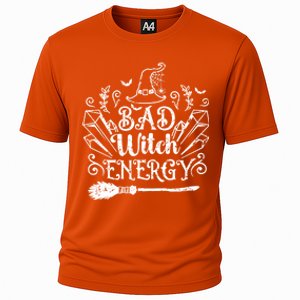 Bad Witch Energy Halloween Bad Attitude Crystal Herb Wiccan Cute Gift Cooling Performance Crew T-Shirt