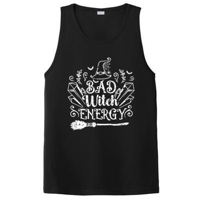 Bad Witch Energy Halloween Bad Attitude Crystal Herb Wiccan Cute Gift PosiCharge Competitor Tank