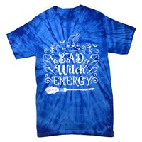 Bad Witch Energy Halloween Bad Attitude Crystal Herb Wiccan Cute Gift Tie-Dye T-Shirt