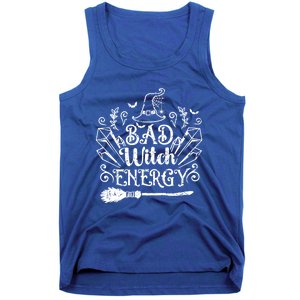 Bad Witch Energy Halloween Bad Attitude Crystal Herb Wiccan Cute Gift Tank Top