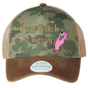 Bad Witch Energy Halloween Gift Legacy Tie Dye Trucker Hat