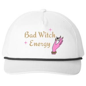 Bad Witch Energy Halloween Gift Snapback Five-Panel Rope Hat