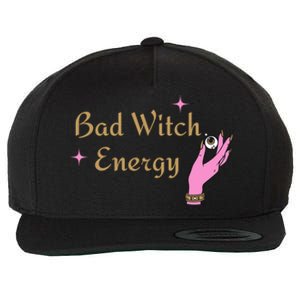 Bad Witch Energy Halloween Gift Wool Snapback Cap