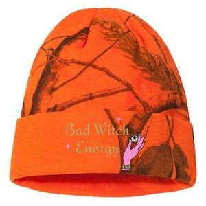 Bad Witch Energy Halloween Gift Kati Licensed 12" Camo Beanie